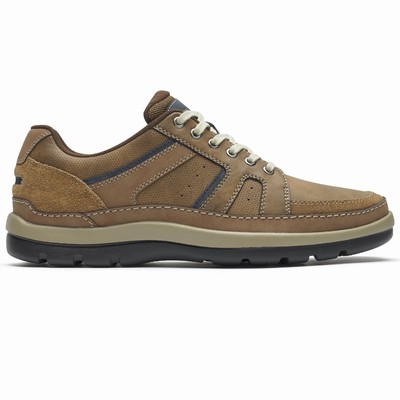 Tênis Rockport Get Your Kicks Mudguard Blucher Homem Marrom PT-36051